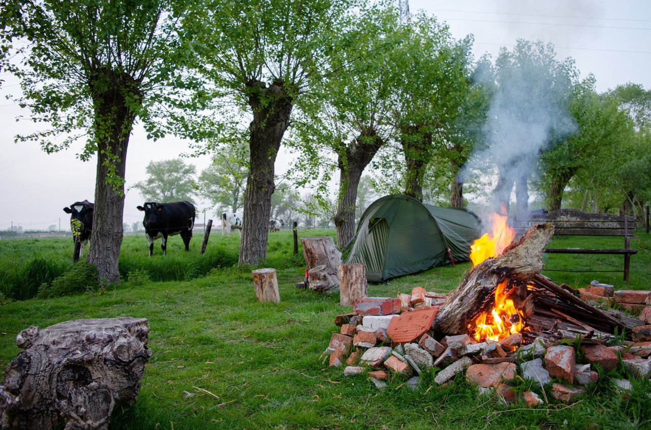 Camping Boven Het Maaiveld
